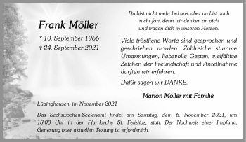 Anzeige von Frank Möller 