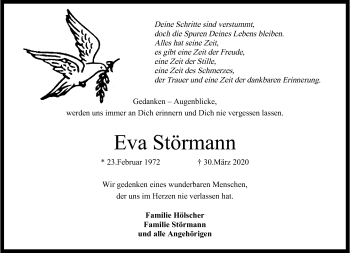 Anzeige von Eva Störmann 