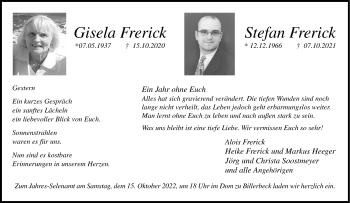 Anzeige von Stefan Frerick 