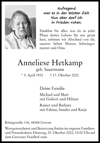 Gedenkkerzen Von Anneliese Hetkamp | Www.trauer.ms