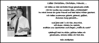 Anzeige von Christian Führer 