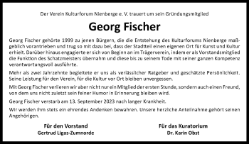 Anzeige von Georg Fischer 