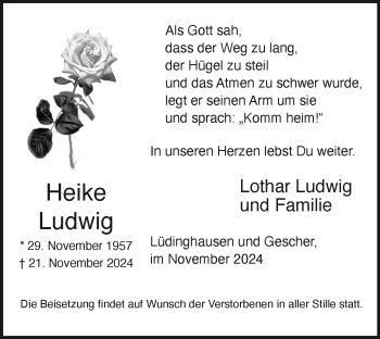 Anzeige von Heike Ludwig 