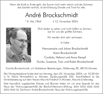 Anzeige von André André Brockschmidt 