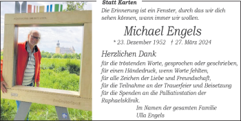 Anzeige von Michael Engels 