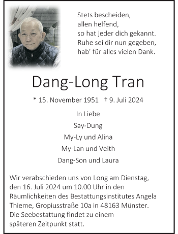 Anzeige von Dang-Long Tran 