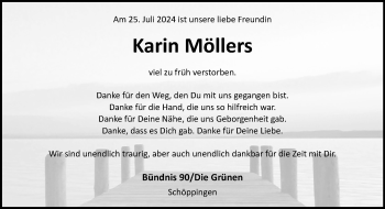 Anzeige von Karin Möllers 