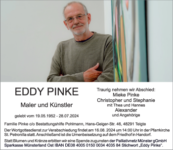 Anzeige von Eddy Pinke 