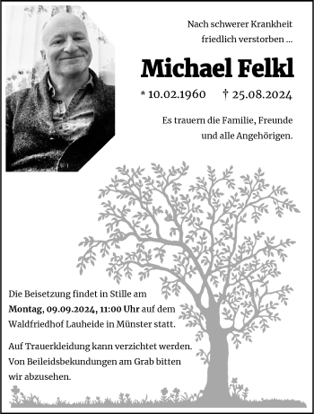 Anzeige von Michael Felkl 