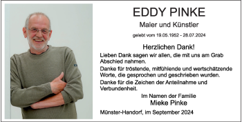 Anzeige von Eddy Pinke 